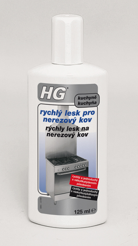 HG rychlý lesk pro nerezový kov 125ml