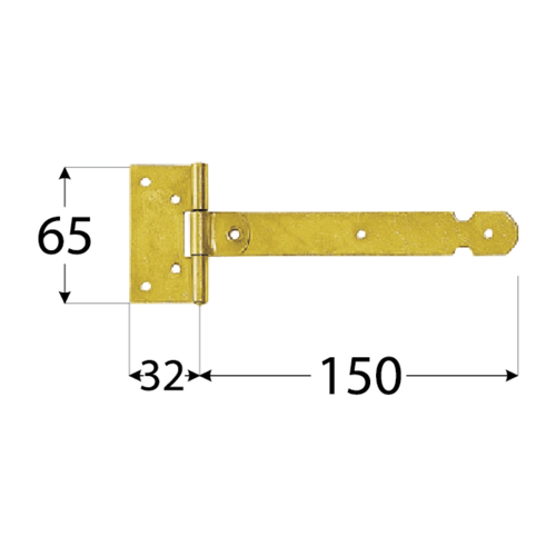 Závěs brankový 150x25x1,5mm