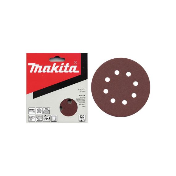 Makita brusný papír 10ks 125mm K80